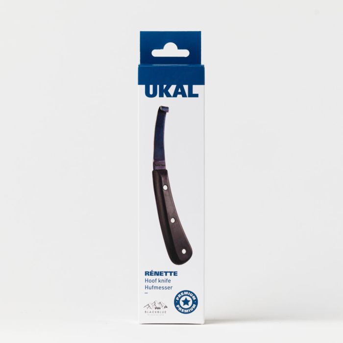 Black blue hoof knife- wide blade - double