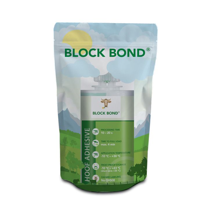 BLOCK BOND Adhesive hoof care - Bag of 200 ml 