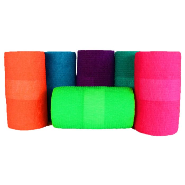 Cohesive flexible bandage, neon colors X18