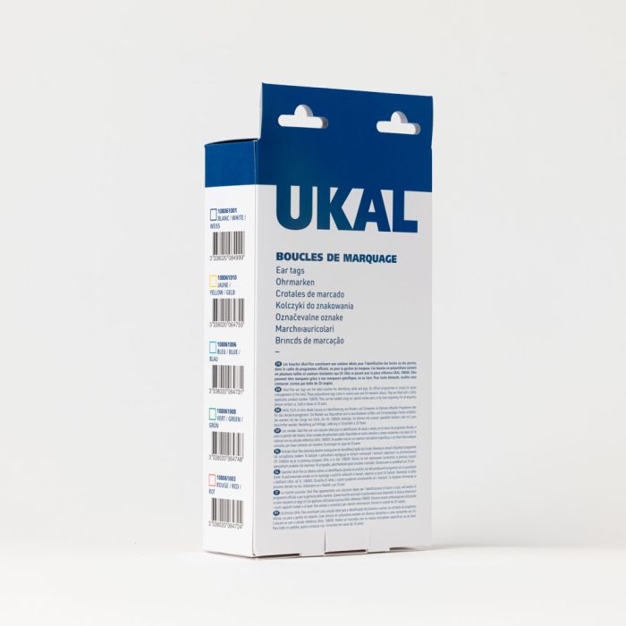  UKAFLEX MAXI + BUTTON eartags yellow x20