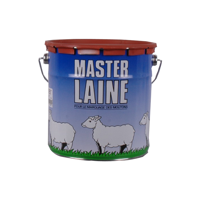 Pot de peinture rouge pour mouton, 4 kg