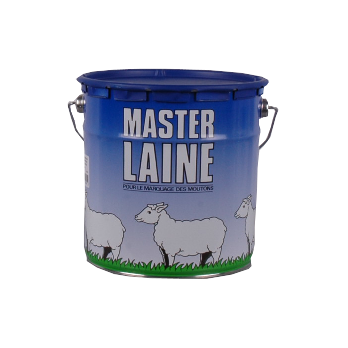 Pot de peinture bleue pour mouton, 4 kg