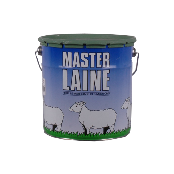 Pot de peinture verte pour mouton, 4 kg