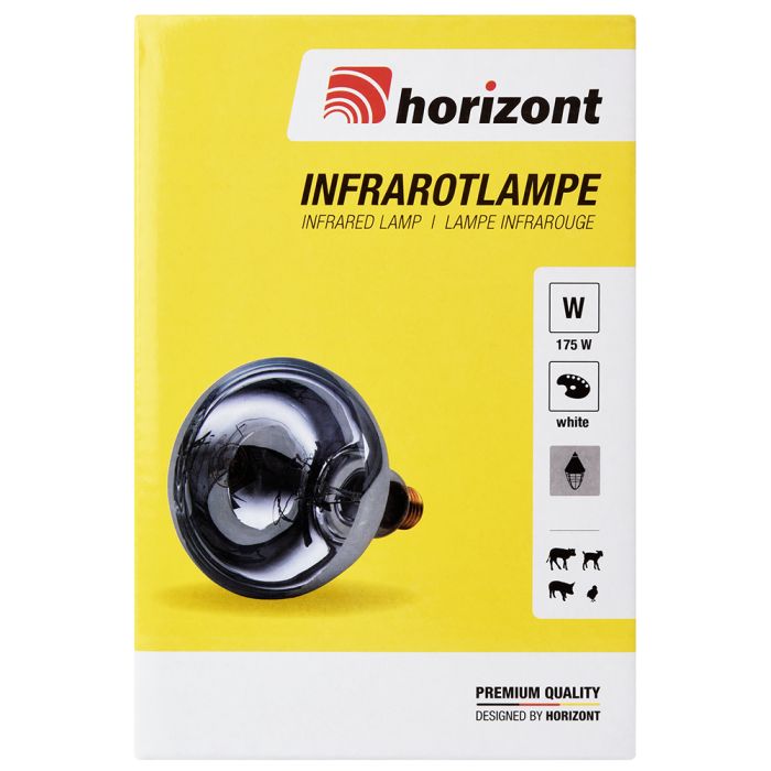White infrared lamp 175 W