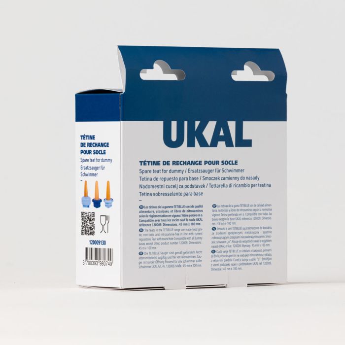 3 tétines pour socle sable 43x100mm TETIBLUE 