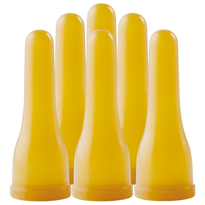 6 Tétines agneau en caoutchouc naturel pour bouteille