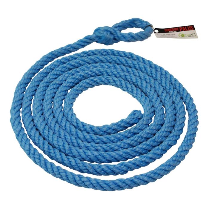 Blue polypropylene lead rope Ø 12 mm, 2 m