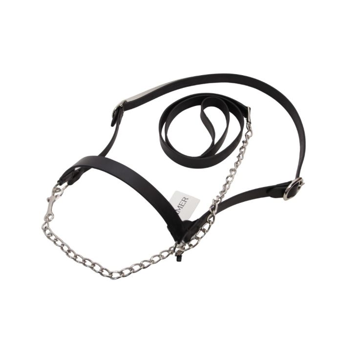 American black leather halter for dairy cows KAMER