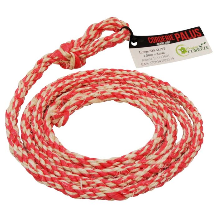Orange Sisal / Polypropylene lead rope Ø 16 mm, 3.5 m