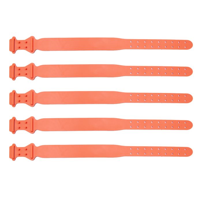50 salmon plastic collars for sheep