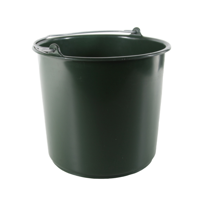 Green plastic bucket 7L