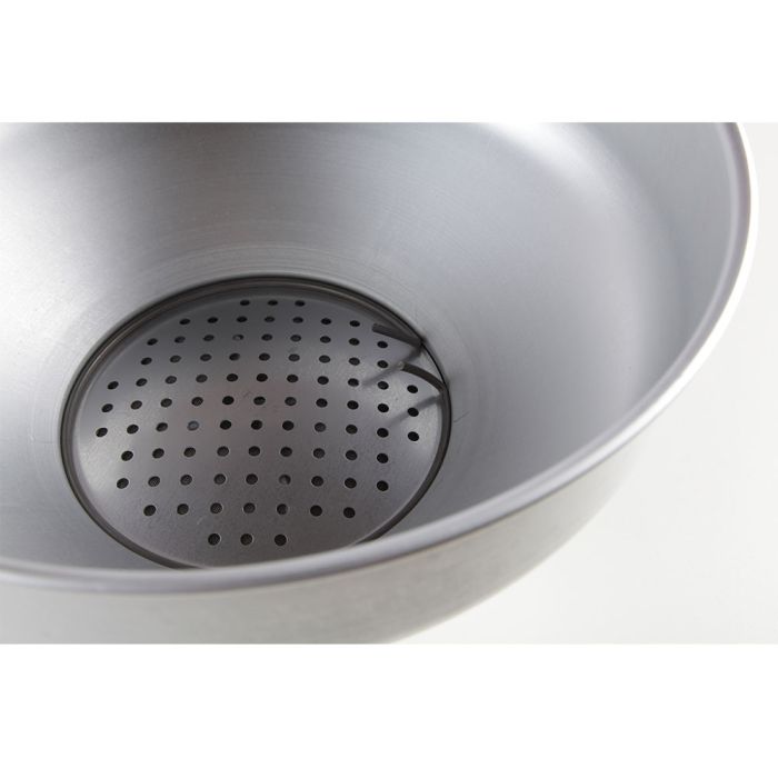Complete aluminium milk funnel strainer