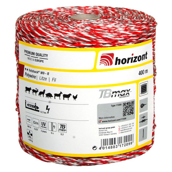 Wire HOTSHOCK W9 400m HORIZONT 