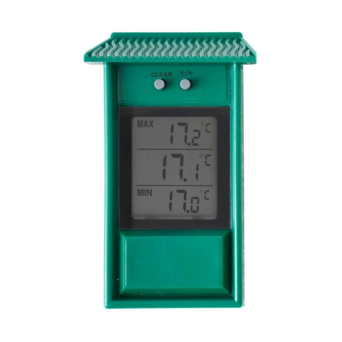Min-maxi digital thermometer green UKAL 
