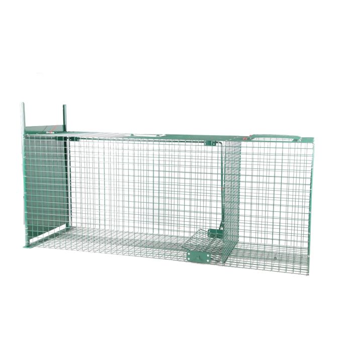 Cage trap with 1 door, 127 x 36 x 47 cm