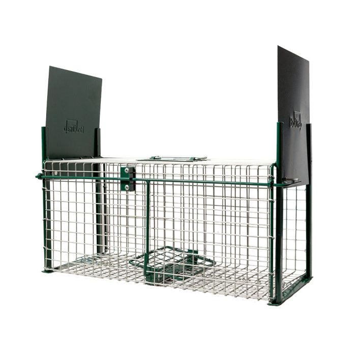 Rat cage with slide, 2 entries, 50 x 21 x 22,5 cm BOXTRAP