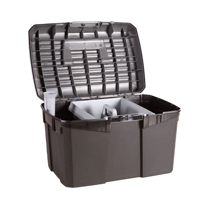 Coffre de pansage noir/gris