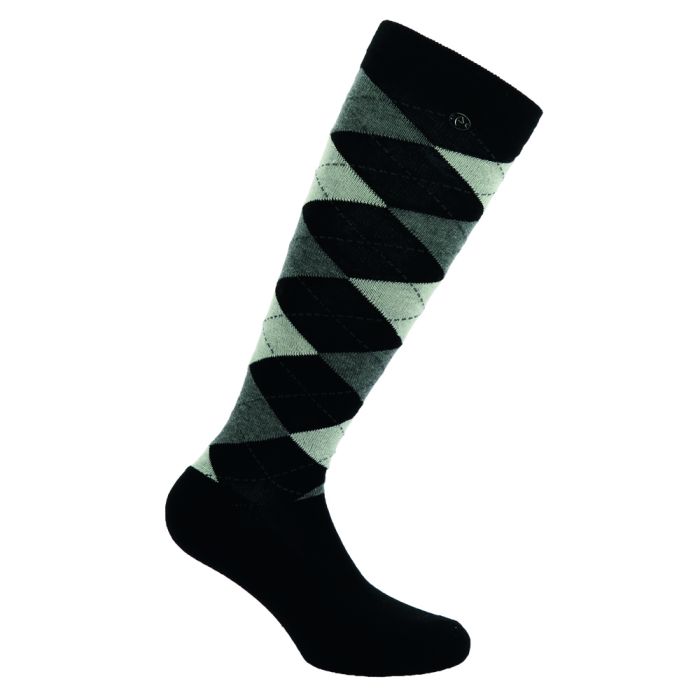 EQUITHÈME „Argyle“ Socken schwarz 35/38