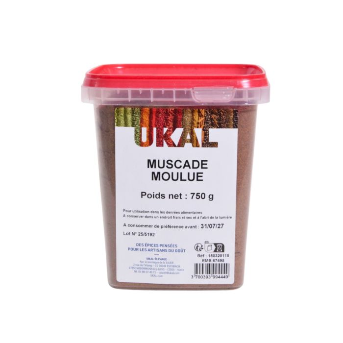 Gemahlene Muskatnuss 750 g UKAL
