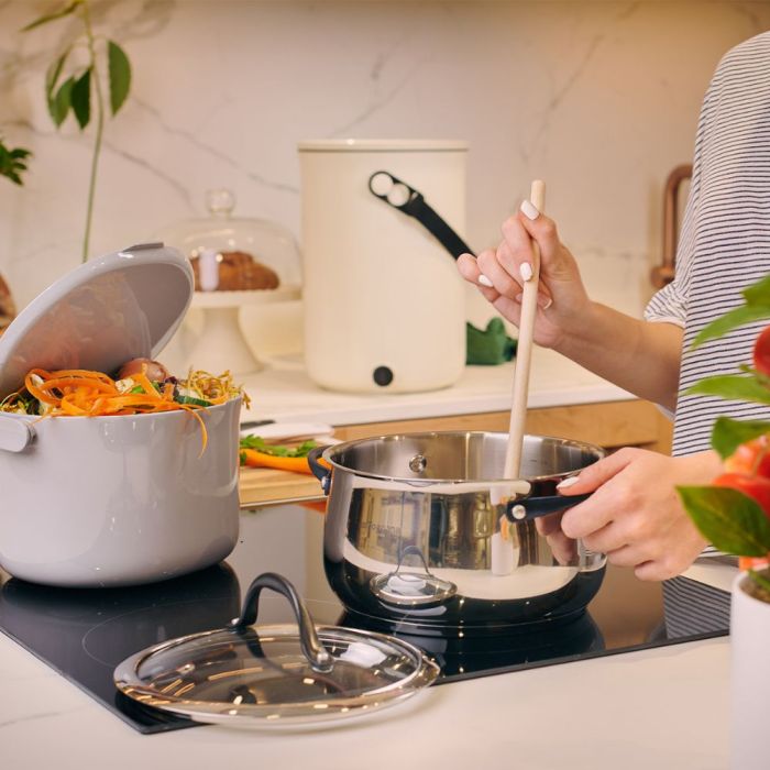 Poubelle à compost ORGANKO DAILY 3,3L gris clair SKAZA