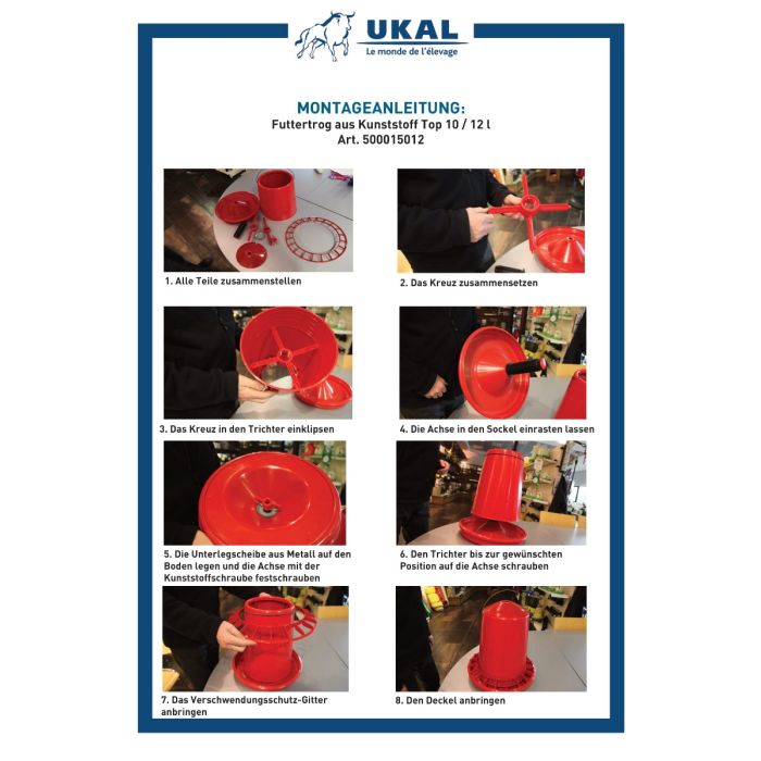 Nourrisseur à trémie plastique 12 l