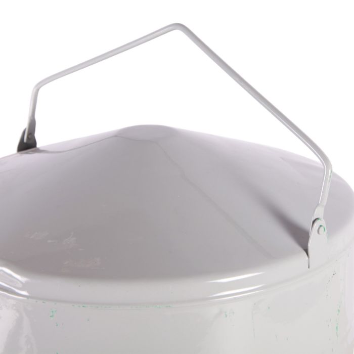 Abreuvoir en métal gris, 5 L