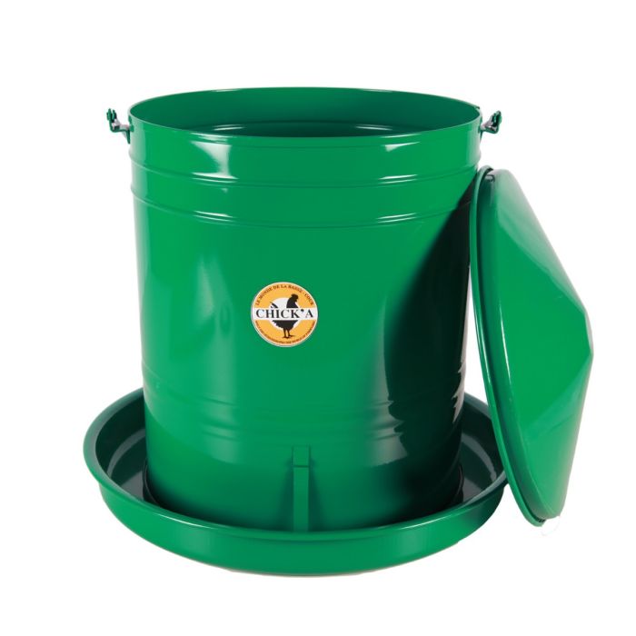 Nourrisseur trémie émaillé à crémaillère 20 L