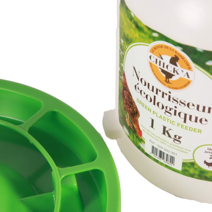 Nourrisseur à trémie ligne verte 1 kg CHICK'A