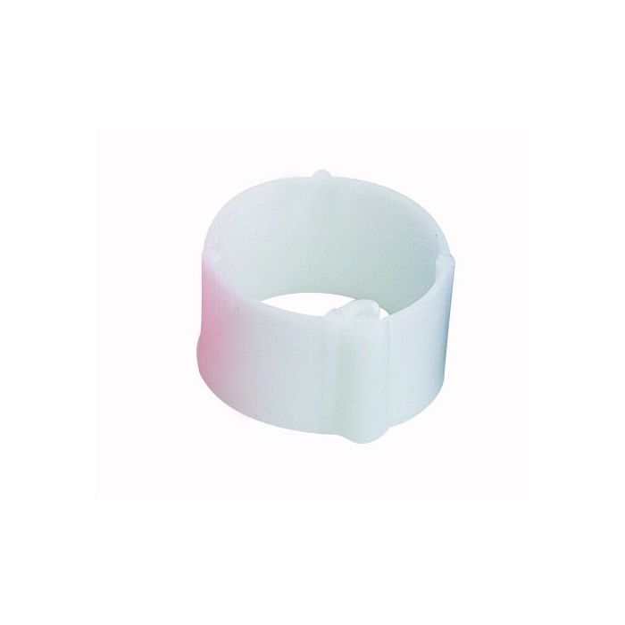25 white rings with clip Ø 16 mm