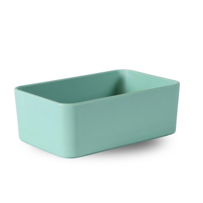 Mangeoire plastique rectangulaire simple vert