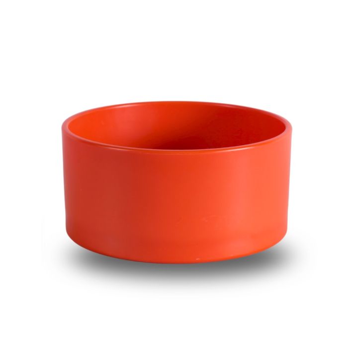 Round plastic feeder red