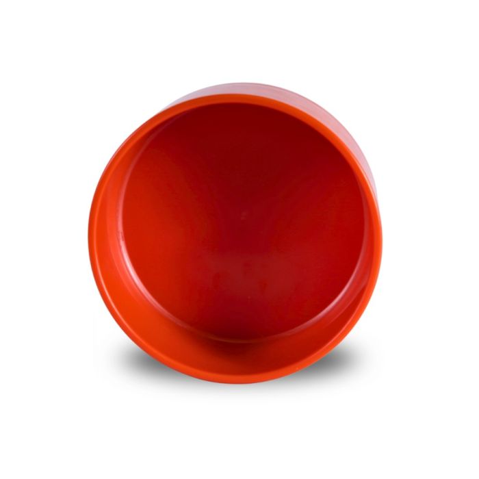 Round plastic feeder red