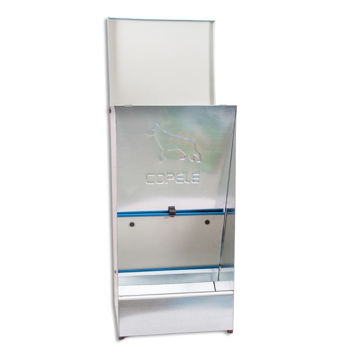 Futternapf mit Trichter aus verzinktem Blech 27L für Hunde COPELE