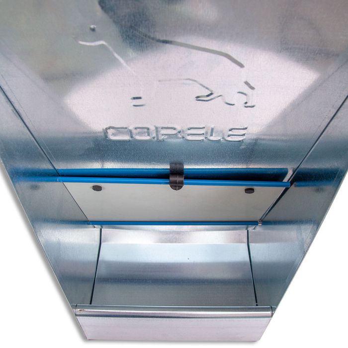 Futternapf mit Trichter aus verzinktem Blech 10L für Hunde COPELE