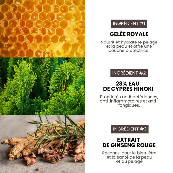 Spray démêlant naturel et hypoallergénique pour chiens et chats 55 ml HYPONIC