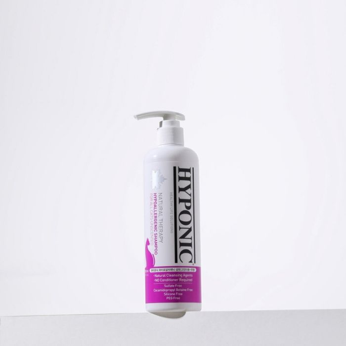 Shampoing sans parfum naturel et hypoallergénique pour chats 300 ml HYPONIC