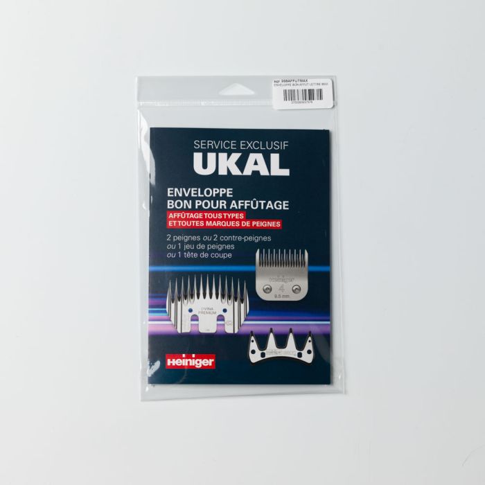 Enveloppe bon d’affûtage 