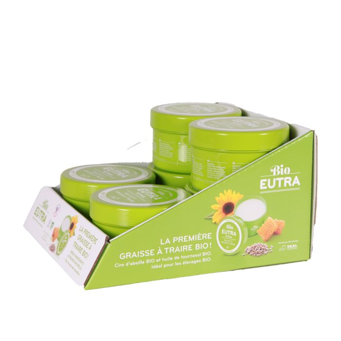 Présentoir de comptoir graisse à traire EUTRA Bio