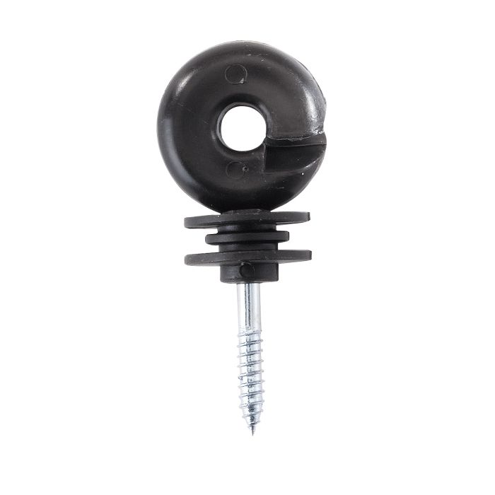 Plastic ring insulator large black x 1 unpacked