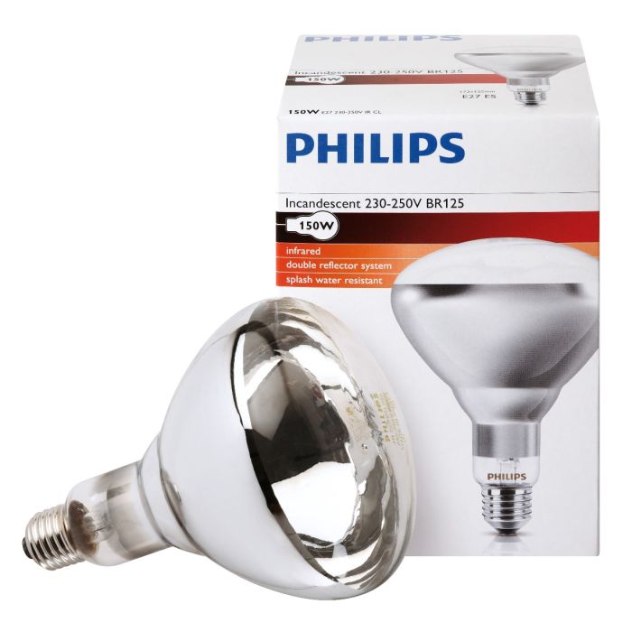 Philips IR light bulb 150 W - White