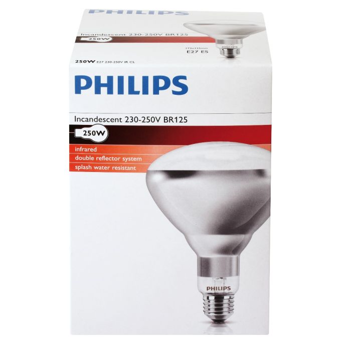 Philips Ir Lampe 250W Klar