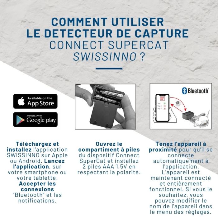Détecteur de capture Connect SuperCat SWISSINNO
