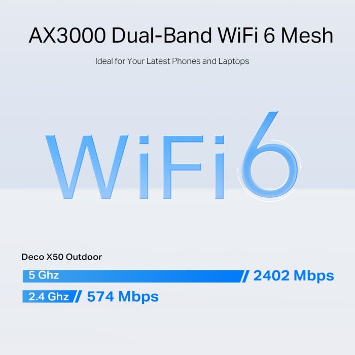 Mesh WiFi 6 AX3000 Outdoor Poller Modell Deco X50-Outdoor
