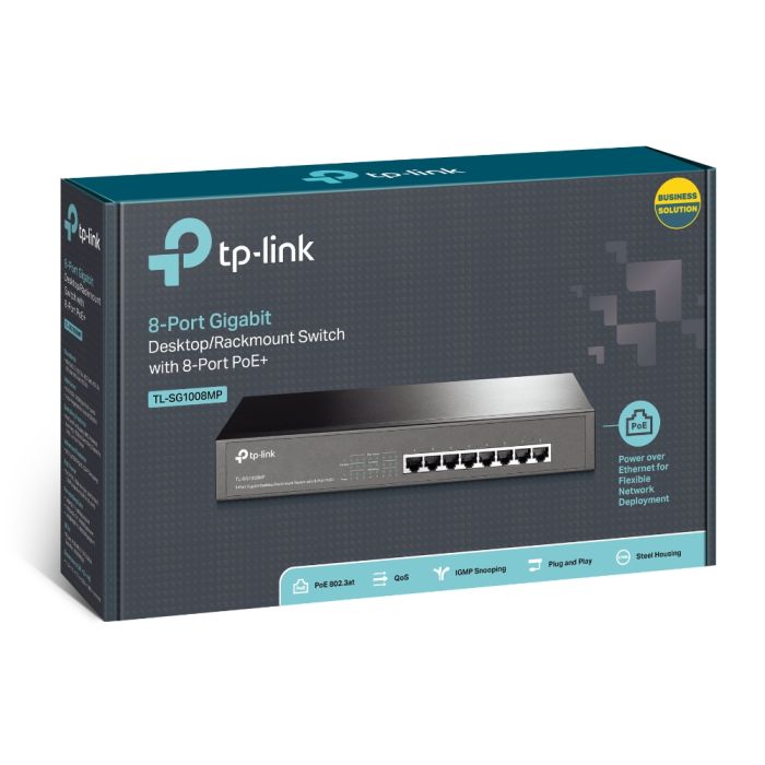 8-port Gigabit PoE+ switch 