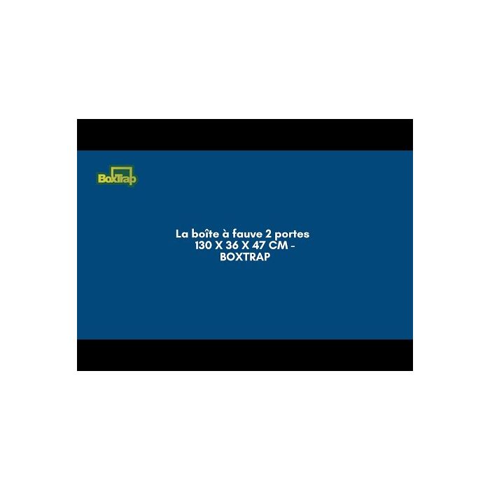 Rat cage with slide, 2 entries, 50 x 21 x 22,5 cm BOXTRAP