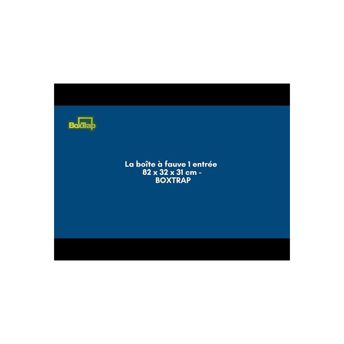  Boîte à fauve 1 entrée, 82 x 32 x 31 cm BOXTRAP