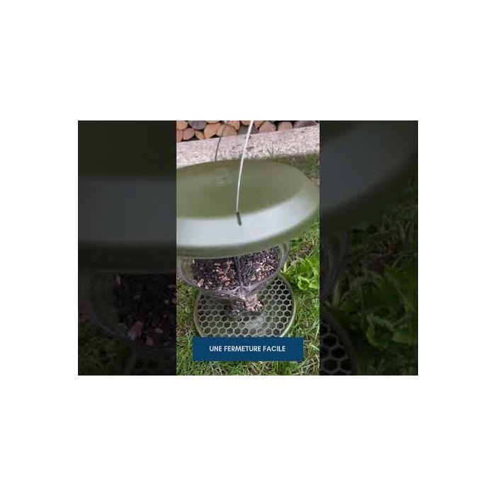 SMART BIRDS Vogelfutterhaus gegen Schädlinge grau SWISSINNO