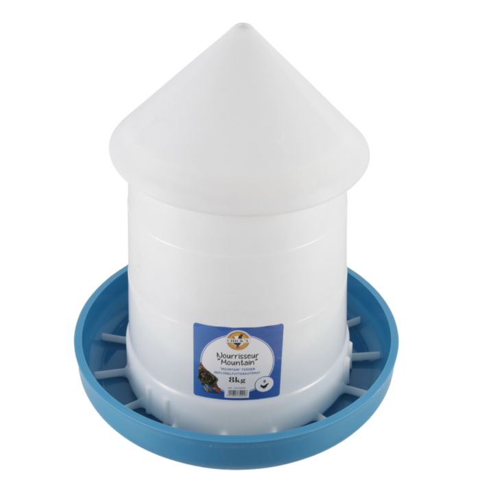 Nourrisseur Mountain conique bleu 8 kg