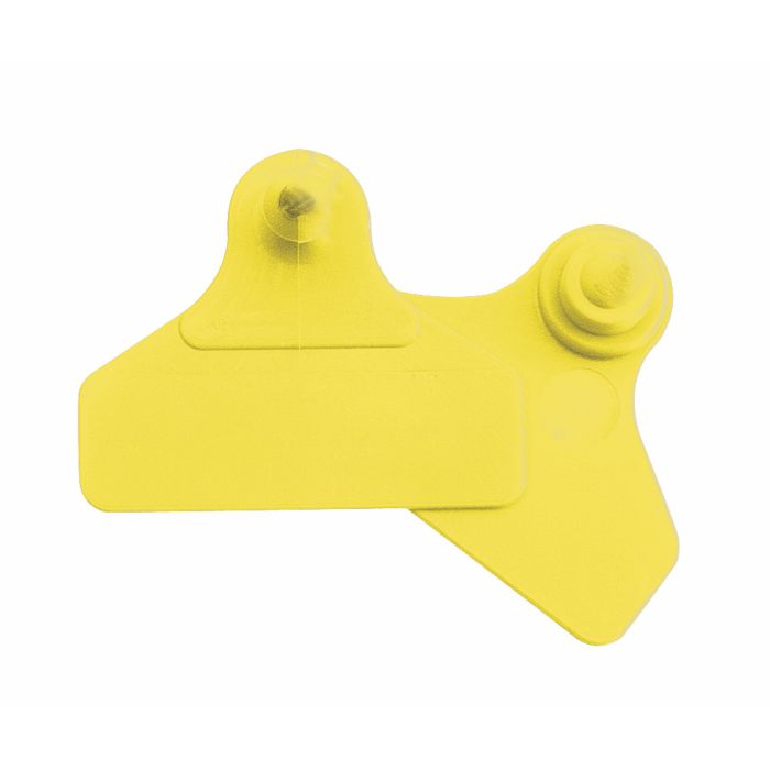 Plain eartag wide + wide yellow x20