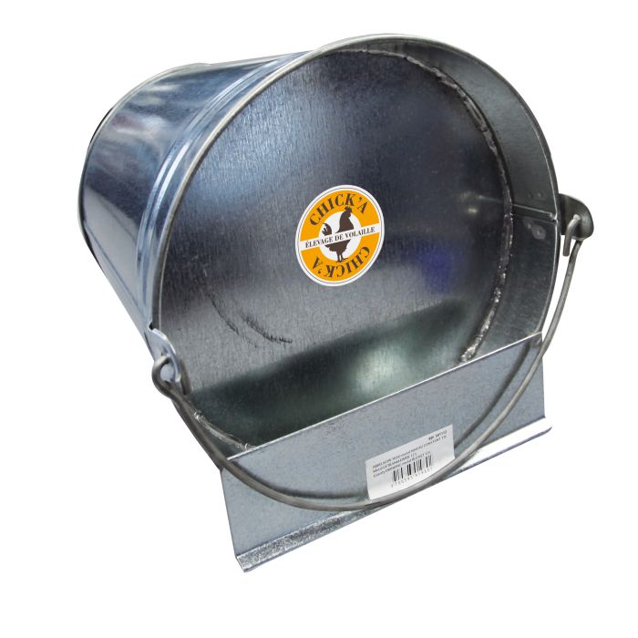 Metal bucket constant level drinking trough 12L
